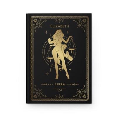 Personalized Libra Journal | Libra Gifts for Women and Men | Custom Zodiac Notebook - image4